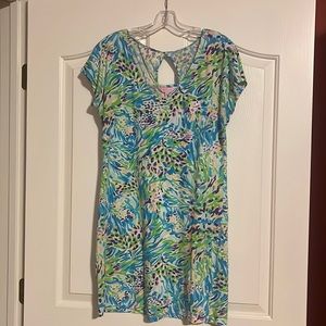 Lilly Pulitzer Daniella dress.  Blue & Green soirée print